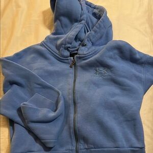 Under Armour Blue Zip-Up Hoodie Sweatshirt